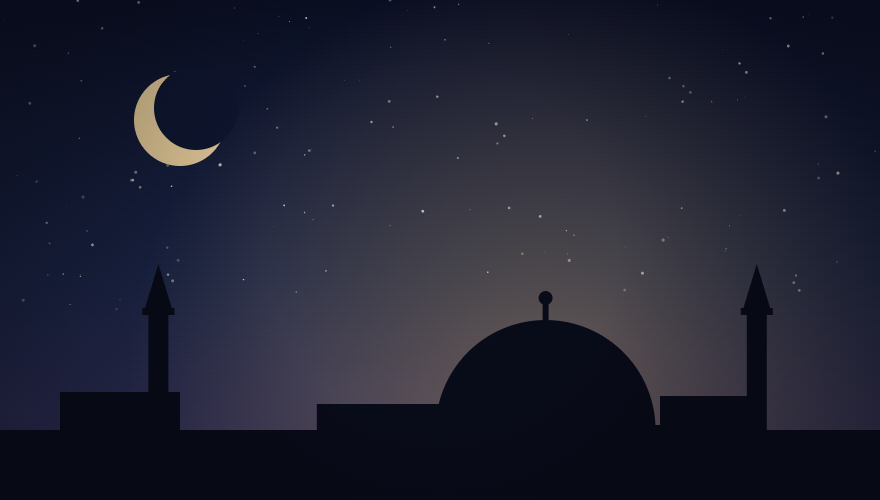 The night sky over the old city — image added by the author